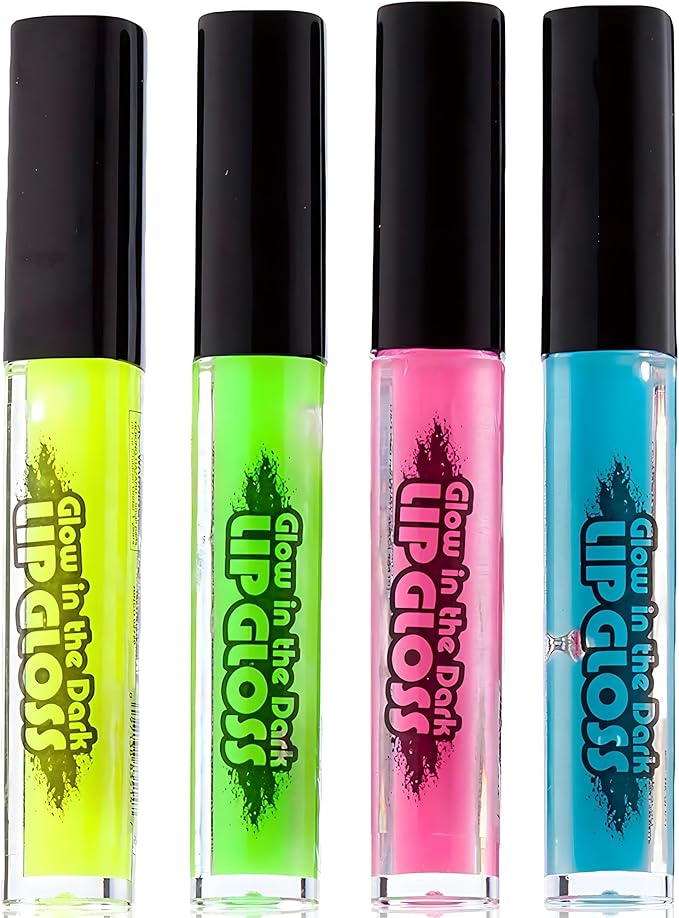 Rhode Island Novelty Assorted Color Glow In The Dark Lip Gloss (4)