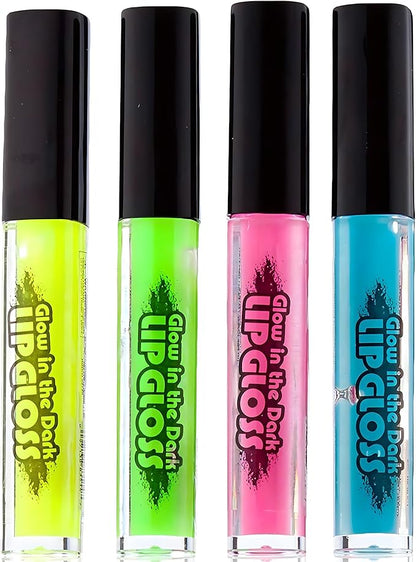 Rhode Island Novelty Assorted Color Glow In The Dark Lip Gloss (4)