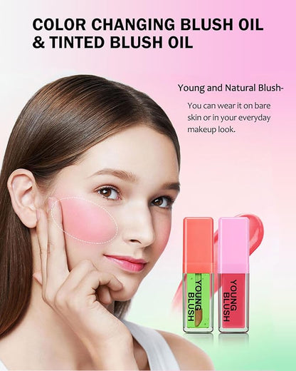 Pink Liquid Blush Oil Clear Liquid Blush for for Women