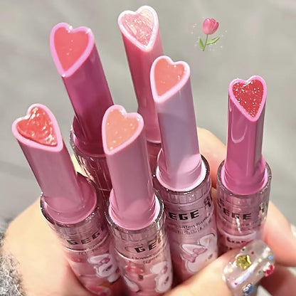 6 Colors Cute Jelly Lipstick Set, Shine Hydrating Hydrating