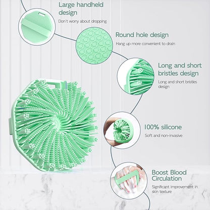 Silicone body scrubber, exfoliating body