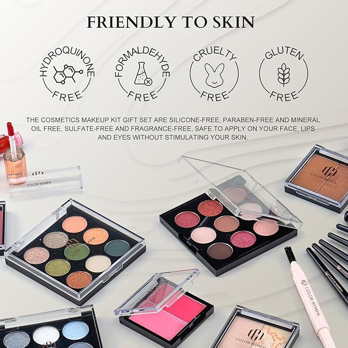 Color Nymph Makeup Sets for Teens Girls Women,