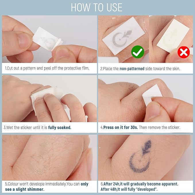 2sheets Semi Permanent Tattoo Temporary Tattoos Adult Women Fake Tattoos
