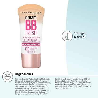 Maybelline Dream Fresh Skin Hydrating BB cream, 8-in-1 Fl Oz