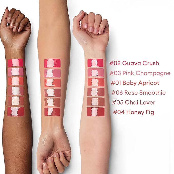 ITY Lip Gloss, Lip Plumper with Hyaluronic Acid, Lip Stain Moisturizing, Coconut Flavored Lipstick, Jelly Texture, 0.09 oz, 02 Guava Crush