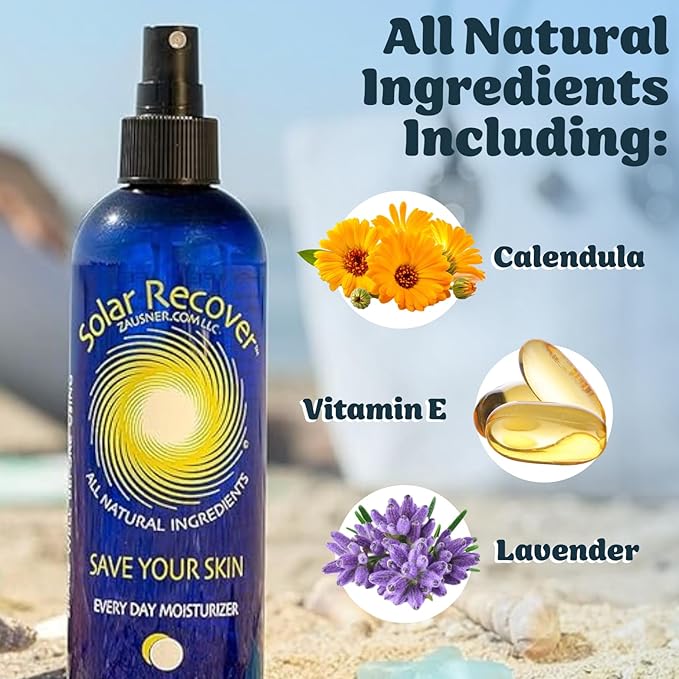 After Sun Moisturizing Spray (12 Ounce) - Hydrating Facial and Body Mist - 2460 Sprays of Sunburn Relief With Vitamin E and Calendula - Lotion Delivered in Water To Keep Skin Healthy