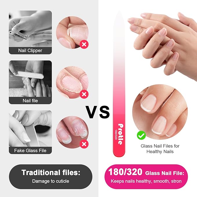 Glass Nail Files for Natural