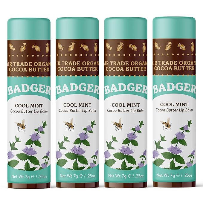 Badger - Cocoa Butter Lip Balm, oz