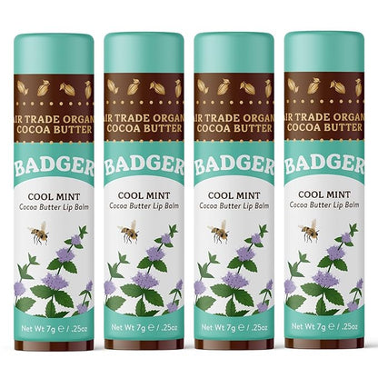 Badger - Cocoa Butter Lip Balm, oz