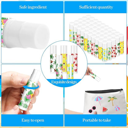 50 Pcs Summer Lip Balm Bulk Gifts