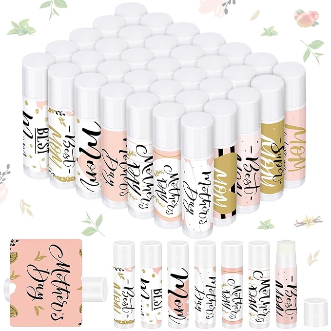 Dunzy 50 Pcs Mother's Day Lip Gifts
