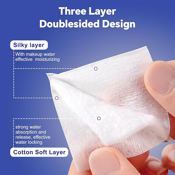 Premium makeup cotton pads set