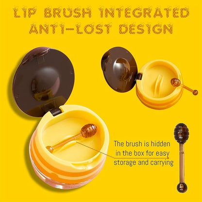 2PCS Bee Lip Balm Honey Pot, Sleeping