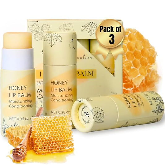Natural Honey Lip Balm - 100%-grassfed oz)