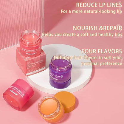 Lip Mask Overnight, Lip Sleeping Mask, (peach&grapefruit)