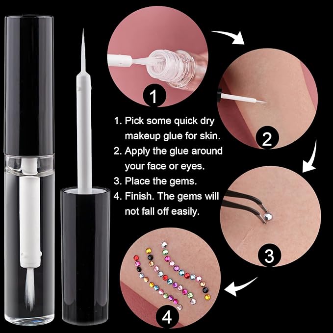 Flat Back Rhinestone+Half Round Pearl Kits