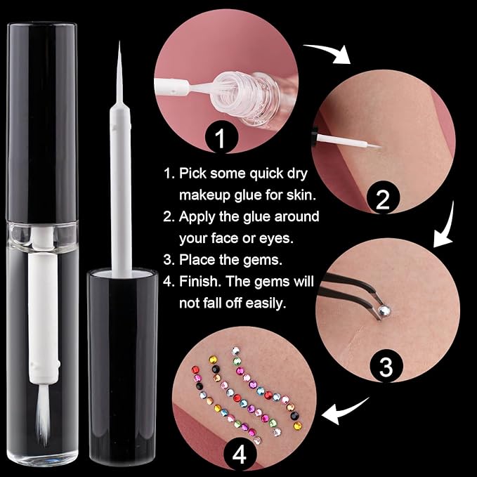 Flat Back Rhinestone+Half Round Pearl Kits