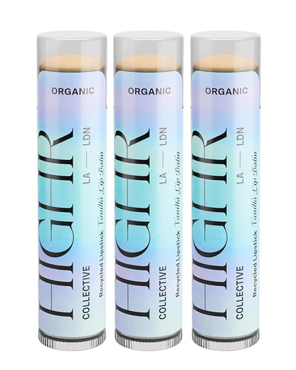 Three Pack; HIGHR Organic Vanilla Butter Lips