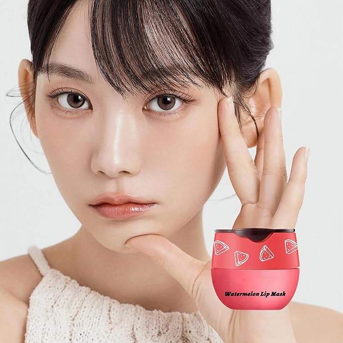 Watermelon Sleeping Lip Mask,Bee Lip Balm Care(Watermelon)