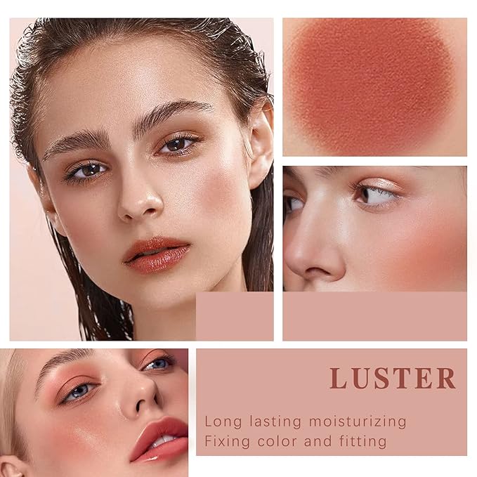 Cream Blush Stick for Cheeks Makeup,Waterproof Blush Face