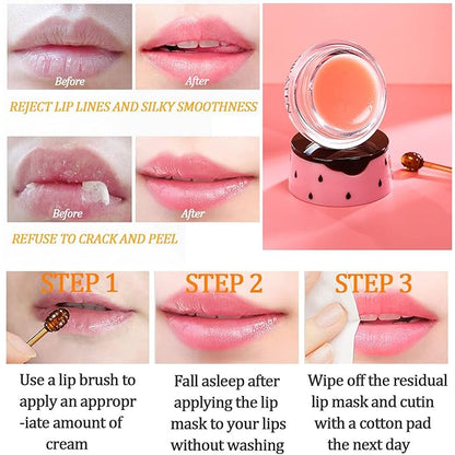 4 Pack Strawberry Lip Mask Bee Exfoliator