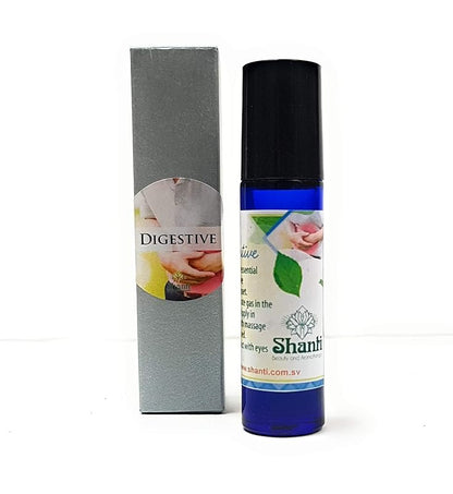 Roll on DIGESTIVE essential oils blend.help with digeston Help eliminate gas Apply with gentle massage in the abdomen until absorbed.
