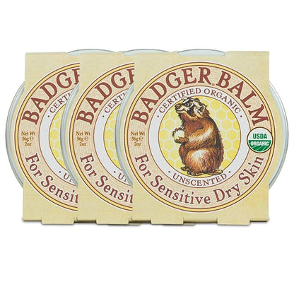 Badger - Unscented Dry Skin Balm,