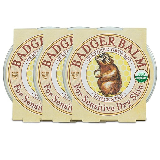 Badger - Unscented Dry Skin Balm,