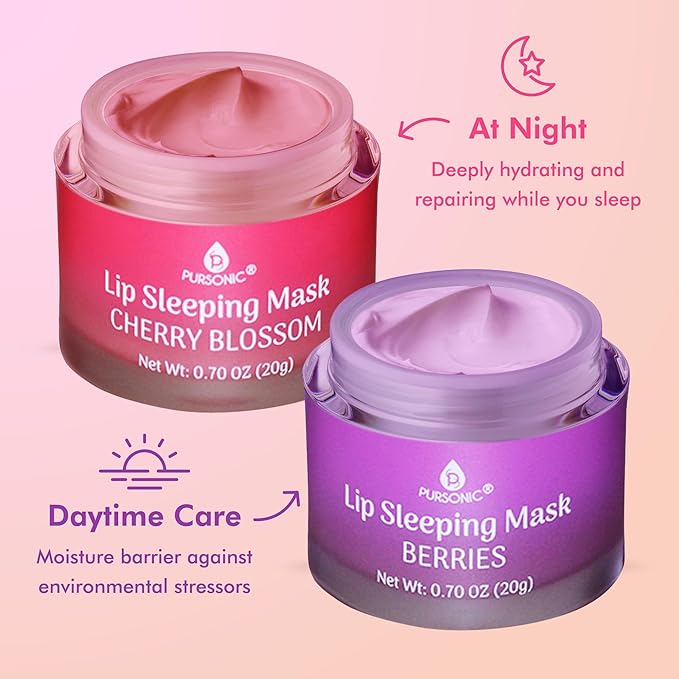 PURSONIC Lip Mask Overnight for Ultimate Blossom