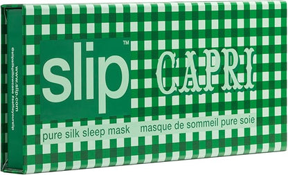 Slip Silk Pure Silk Sleep Mask, Capri (One Size) - 100% Pure Mulberry 22 Momme Silk Eye Mask - Comfortable Sleeping Mask with Elastic Band + Pure Silk Filler and Internal Liner