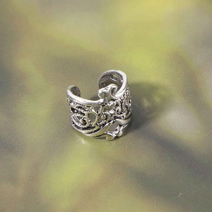 Boho Ear Cuff Earrings Silver Conch