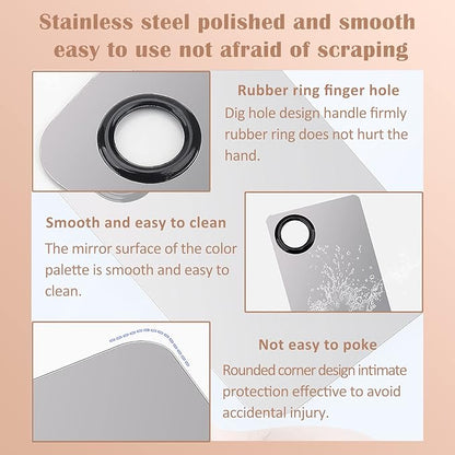 DAGEDA Stainless Steel Makeup Spatula Set, Makeup Mixing