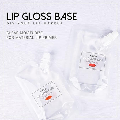 KYDA Lip Gloss Base, 200ML, Moisturize, Oil Finish, for DIY Lip Balms, Vegan, Gluten Free, Cruelty Free-200g