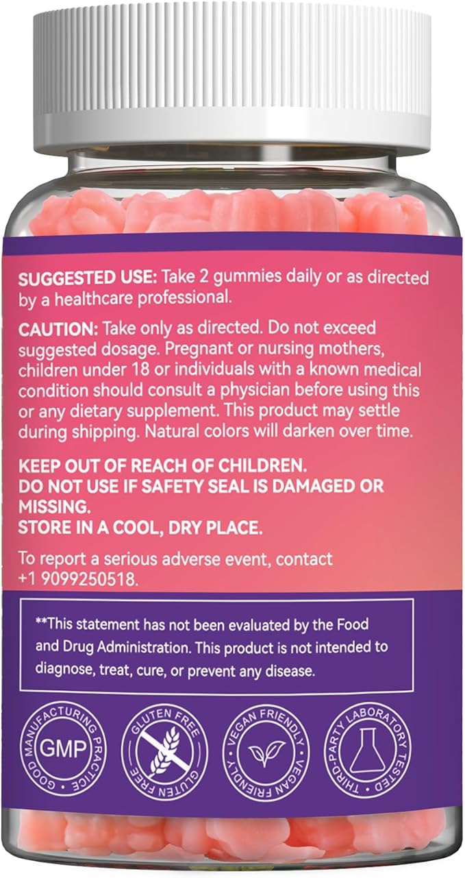 2 Pack Hair Skin and Nails Gummies with Biotin Collagen Vitamins for Women - Support Healthy Hair, Skin & Nails - 120 Count