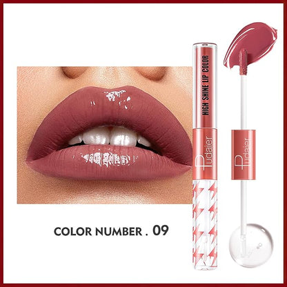 MIELIKKI Liquid Lipstick with Clear Lip Gloss, Dual Gloss,