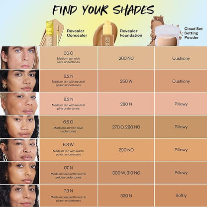 Kosas Revealer Concealer - Medium Coverage Makeup with 6.2 N)