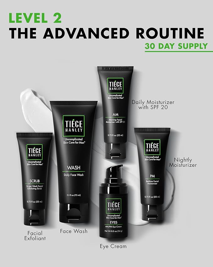Tiege Hanley Mens Skin Care Set, Advanced Skin Tiege
