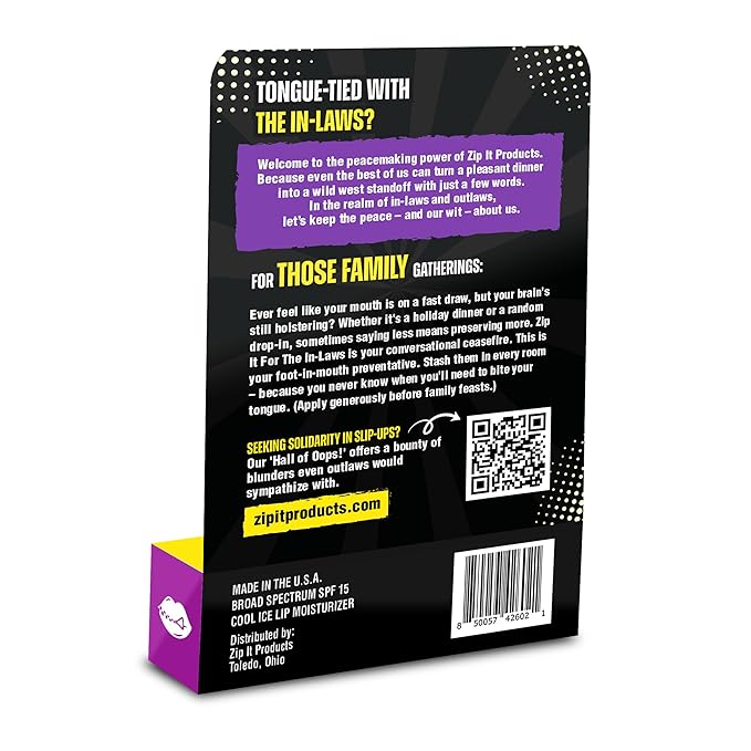 Zip It For In-Laws Lip Balm