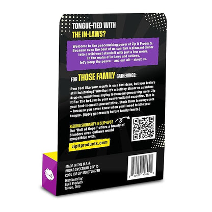 Zip It For In-Laws Lip Balm