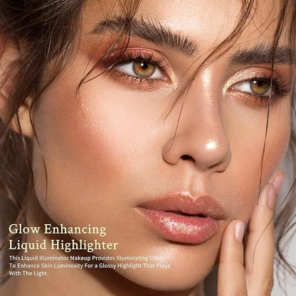 KIMUSE Soft Natural Glow Liquid Filter, Weightless, Long-Wearing, Illuminator Makeup