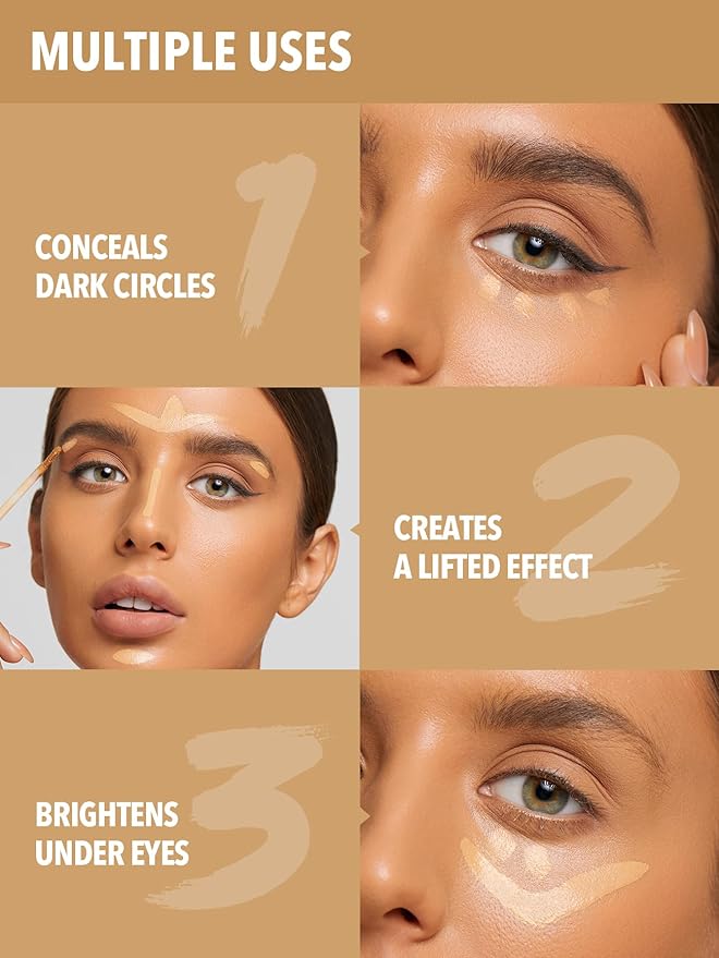 SHEGLAM 12HR Full Coverage Concealer Matte Finish Concealer