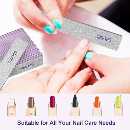Nail Files (12 Pack), 100/180