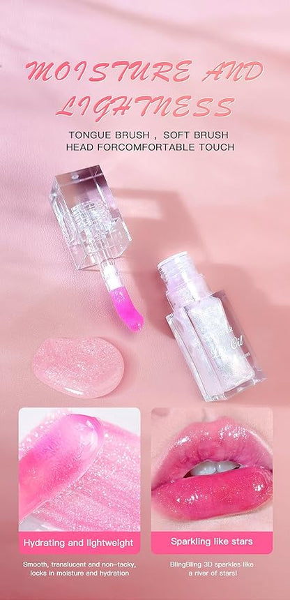Magic Color Changing Lip Oil,Transparent Changing Lip Care