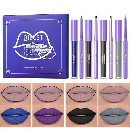 Matte Lip Gloss Sets, 4 Colors Halloween Makeup Gloss