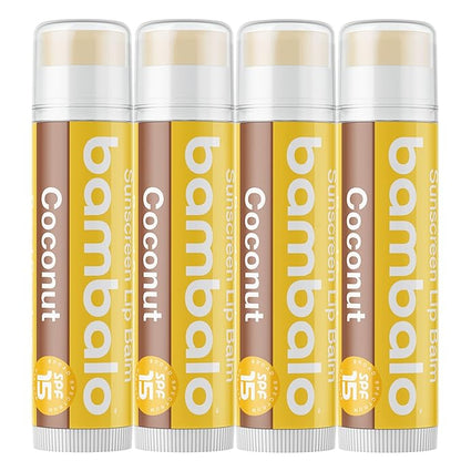 4-Pack Coconut SPF 15 Lip Balm