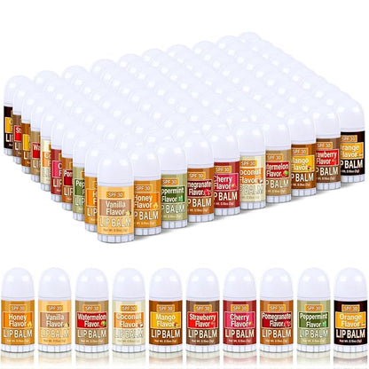 100 Pcs Mini Sunscreen Lip Balms