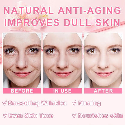 5Pcs Skin Care Set Sakura Women Beauty Gift Sets Korean Skin Care Kit with Cleanser, Face Serum, Face Cream,Toner,Eye Cream, Mud Mask - Skin Care Routine Kit for Women (Sakura)