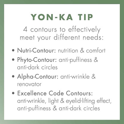 Yon-Ka Excellence Code Creme and Excellence Code Contours Eye Cream Set, Specialized Anti-Aging Cream for Face, Eyes and Lips