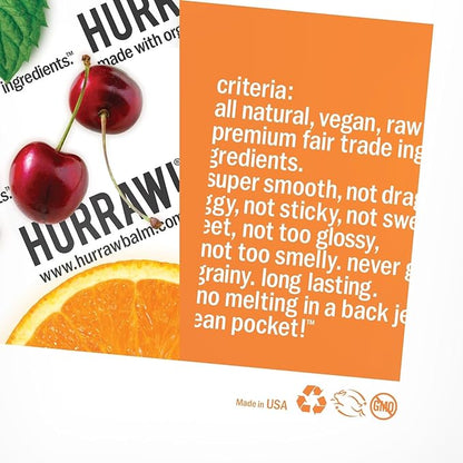 Hurraw! Watermelon Lip Balm: Organic, Certified Palm