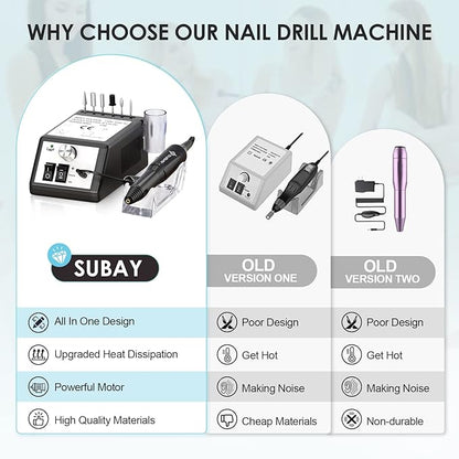 Professional electric nail drill machine